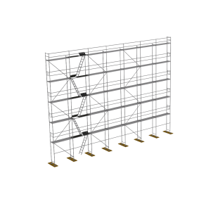 Plettac P70 Acél Homlokzati Állványzat 260m2