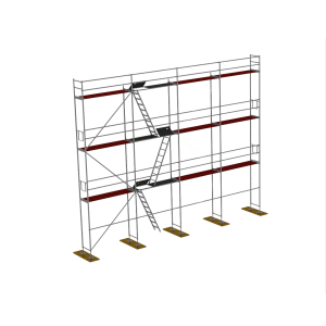 Plettac P70 Fa homlokzati állványzat 102m2