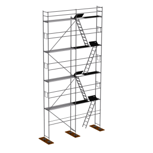 Plettac P70 acél homlokzati állványzat 50m2