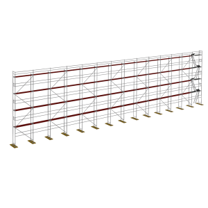 Fa homlokzati állvány Plettac P70 350m2