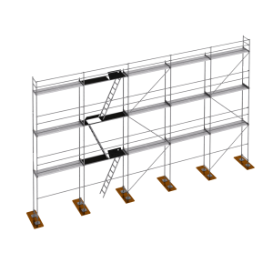 RUX R65 acél homlokzati állványzat 120m2