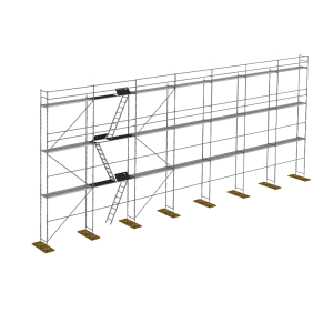 P70 acél homlokzati állványzat 170m2