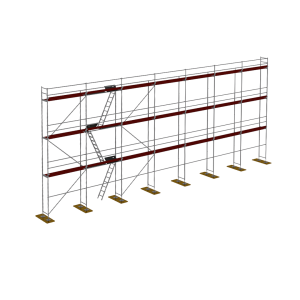 Fa homlokzati állványzat + P70 170m2