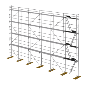 Baumann L73 homlokzati állványzat 180m2