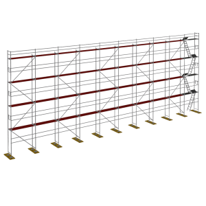 Fa homlokzati állvány Plettac P70 250m2