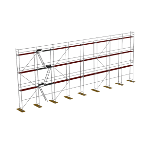 Fa homlokzati állvány Plettac P70 190m2