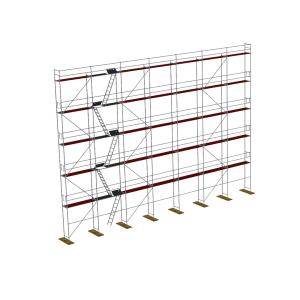 Plettac P70 Fa homlokzati állványzat 260m2