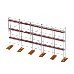 Homlokzati állványzat + L73 Baumann 120m2