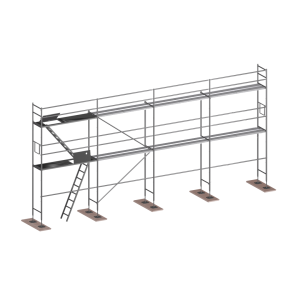 Homlokzati állványzat Bosta B70 80m2