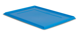 SETAM Couvercle Bleu Turquoise pour caisse plastique Athéna L.400 x P.300 mm