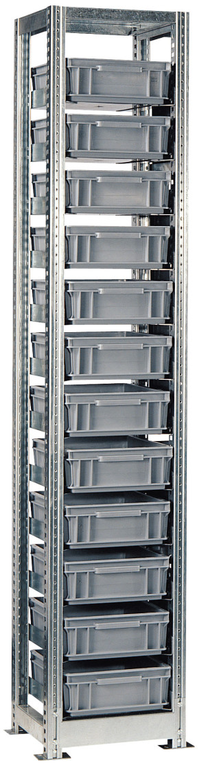 SETAM Rayonnage TR H.2010 mm pour caisse 400x300 mm Départ