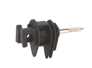Euro-Seilisolator schwarz 25 Stück, für Seil bis Ø 8 mm