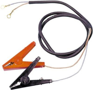 Anschlusskabel Weidezaungerät 100 cm, für 12 V Akku