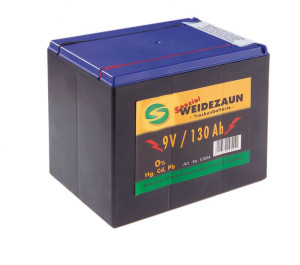 Weidezaun Trockenbatterie 9 Volt 130 Ah