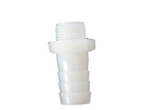 Schlauchtülle Kunststoff Aussengewinde 1/2", Tülle für Schlauch 3/4"