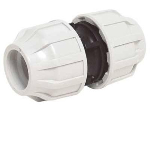 PE Kunststoff Kupplung 20 mm - 1/2"