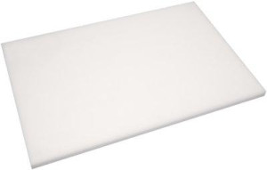 Schneidbrett weiß 440 x 290 x 15 mm