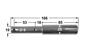 Oberlenker-Stufenbolzen Kat. 1 + 2