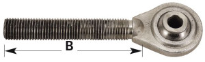 Gewindespindel Gewinde links, Kat.-Durchmesser 2 - 25,4 mm.