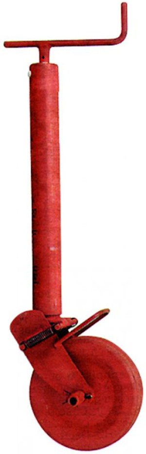 Stützrad halbautomatisch 1000 kg mit Feder und Montageplatte