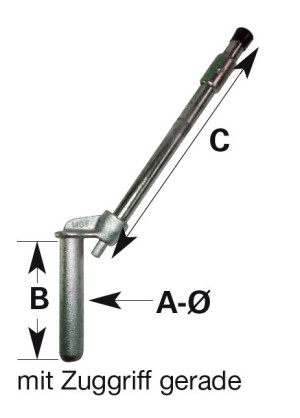 Anhängesicherungsbolzen C  480 mm