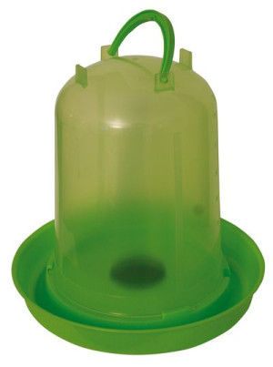 Geflügeltränke mit Einfüllöffnung 8 Liter Transparent, Bajonettverschluss