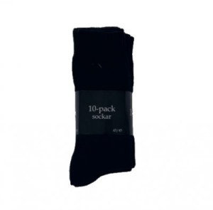 Herrstrumpor svarta 10-pack - Berga (Storlek: 39/42)