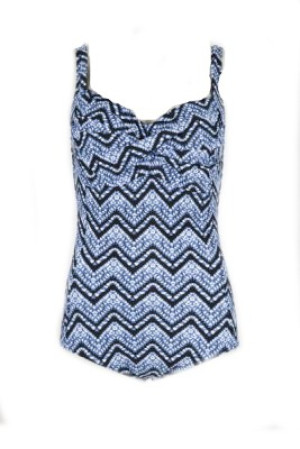 Baddräkt dam Swimsuit Mörkblå/denim (Storlek: S)