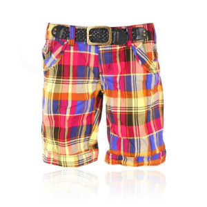 Damshorts fresh made rutiga (Storlek: S)
