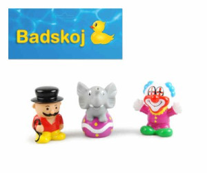 Badleksaker Clown/Elefant