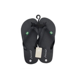 Badsko Antonio flip flop slide brazil svart (Storlek: 43)