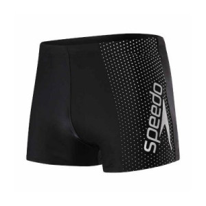 Badbyxor herr Aquashort Gala Logo svart/vit - Speedo (Storlek: 36" = XL)