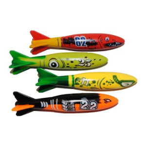 Dykleksaker - Dyktorpeder 4-pack - Aquarapid