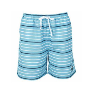 Badshorts barn turkosrandig (Storlek: 134/140 cl)
