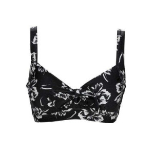 Bikiniöverdel svart/vit blommig - Trofé (Storlek: 48B)