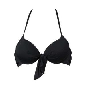 Bikiniöverdel push up svart dam (Storlek: L)