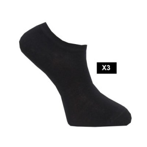Strumpor sneakers svarta 3-pack - Millers (Storlek: 39/42)