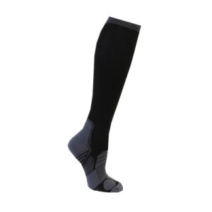 Kompressionsstrumpor svart/grå med reflex - C-Sole (Storlek: 35/38)