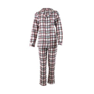 Pyjamasset till dam i flanell - Gill (Storlek: M)