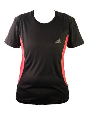 Funktions T-shirt dam svart/rosa  (Storlek: 40/42)