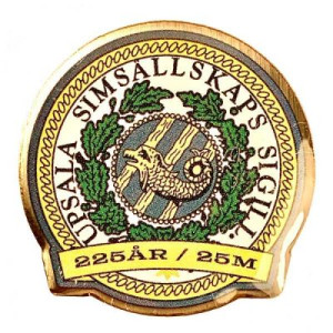 Jubileumsmärke Upsala Simsällskap 225 år - 25m