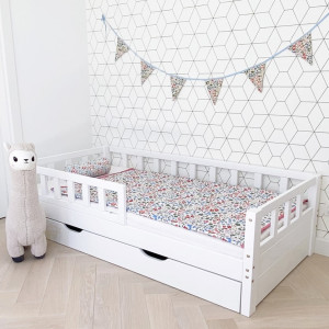 KINDERBETT CLASI NUO mit Schublade Massivholz (Betten Dimension: 70x140 cm)