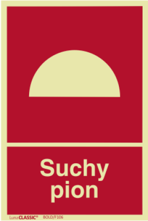 Znak "Suchy pion" Bold