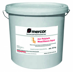 Mercor mcr Polylack Wood Bianco Aqua 20kg