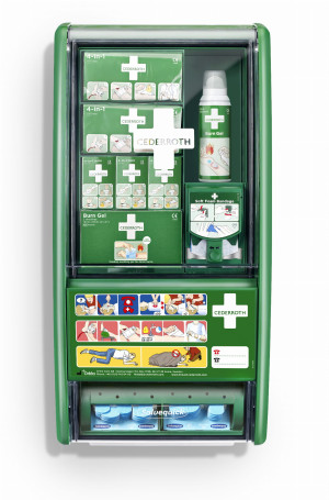 Apteczka przemysłowa pierwszej pomocy Cederroth First Aid & Burn Station REF 51011003