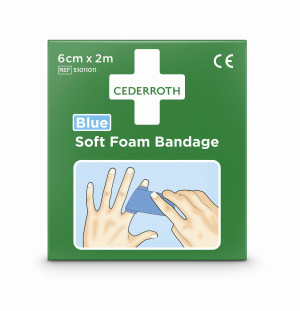 Bandaż piankowy Cederroth Soft Foam Bandage Blue 2m 51011011