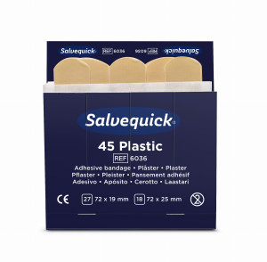 Plastry plastikowe Salvequick Cederroth 45szt.