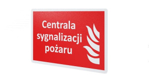 Znak ”Centrala sygnalizacji pożaru” Bold
