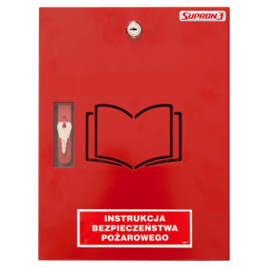 Szafka na instrukcję bezpieczeństwa pożarowego