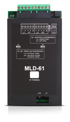 Moduł linii dozorowych MLD-61 z przetwornicą 27V